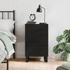 vidaXL Szafka nocna, czarna, 40x40x66 cm, materiał drewnopochodny