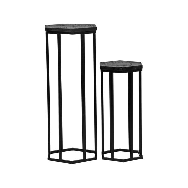 LABEL51 Zestaw 2 kwietnik&oacute;w Slide, czarny