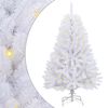 vidaXL Sztuczna choinka z 150 diodami LED Biały 120 cm PVC i Metal