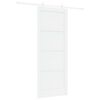 vidaXL Drzwi przesuwne 83 x 211 cm Drewno inżynieryjne Biały