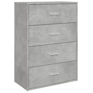 vidaXL Szafka, szarość betonu, 60x31x84 cm, materiał drewnopochodny