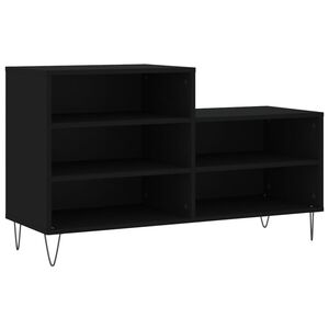 vidaXL Szafka na buty, czarna, 102x36x60 cm, materiał drewnopochodny