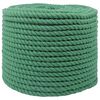 vidaXL Lina Bawełniana 12 mm 250 m zielony 100% bawełna