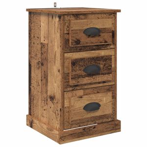 vidaXL Szafka Nocna Stare drewno 39 x 39 x 67,5 cm Drewno inżynieryjne