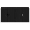 vidaXL Bufet 2 pcs Czarny Dąb 79 x 38 x 80 cm Materiał drewnopochodny