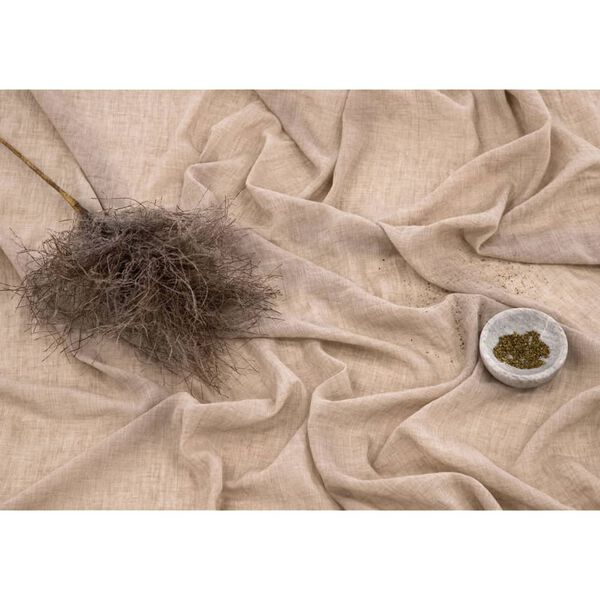 Venture Home Zasłona Elena, 240x135 cm, poliestrowa, jasnobeżowa