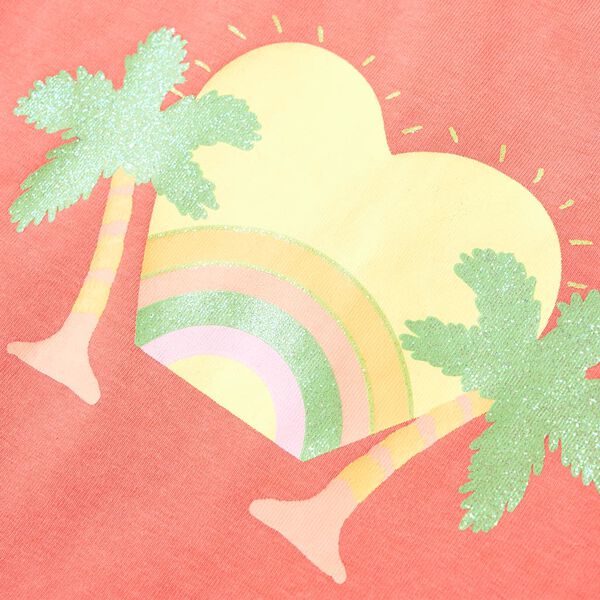 Koszulka dziecięca, koralowa, 116