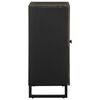 vidaXL Szafka, czarna, 60x33x75 cm, lite drewno mango