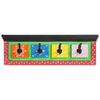 vidaXL Wieszak na płaszcze Czarny 80 x 25 x 2 cm Drewno z mango