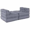 vidaXL Modułowa sofa 4 pcs Szary tkanina