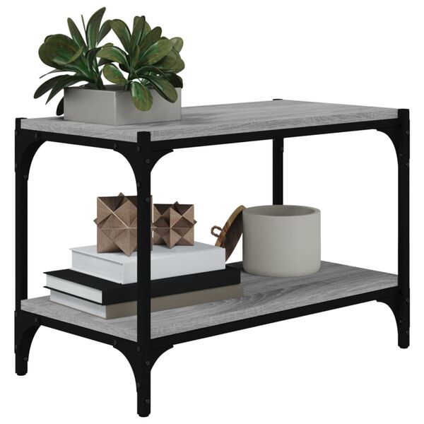 vidaXL Szafka pod TV, szary dąb sonoma, 60x33x41 cm