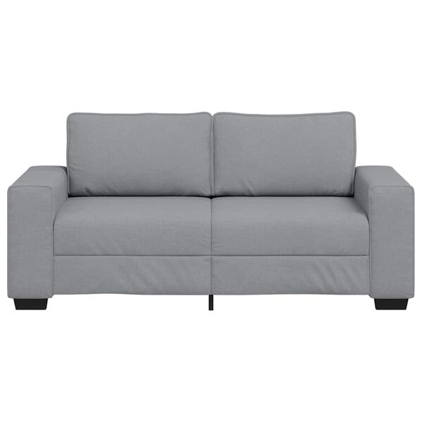 vidaXL Sofa 2-osobowa, jasnoszara, 180x77x82 cm, tapicerowana tkaniną
