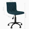 vidaXL Obrotowe krzesła stołowe, 2 szt., niebieskie, aksamitne