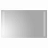 vidaXL Lustro łazienkowe LED przezroczysty 50 x 30 cm szkło hartowane