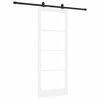 vidaXL Drzwi przesuwne ORKDAL Biały i czarny 83 x 211 cm