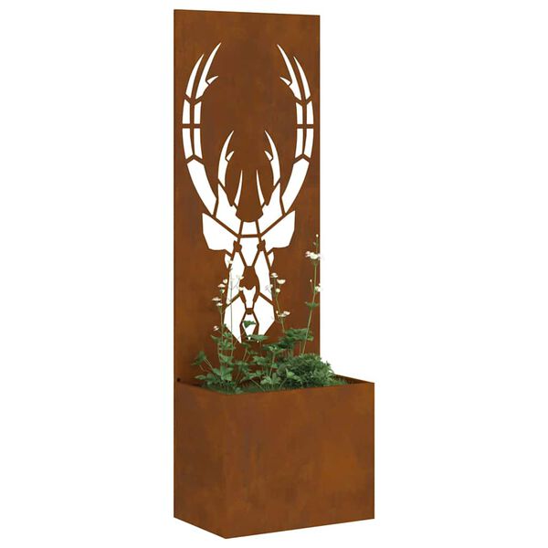 vidaXL Ekran zapewniający prywatność w ogrodzie Rdzawy 50 x 140 cm