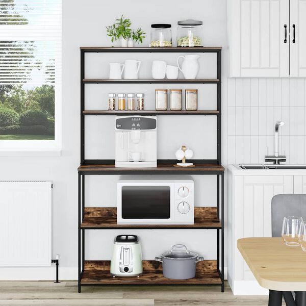 vidaXL P&oacute;łka kuchenna Dąb wędzony 100 x 40 x 168 cm