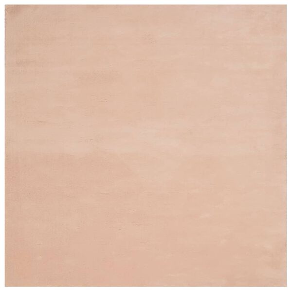 vidaXL Dywan HUARTE z kr&oacute;tkim włosiem, r&oacute;żowy, 160x160 cm