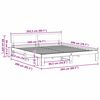 vidaXL Ramka łóżka Naturalny 200 x 200 cm Lite drewno sosnowe