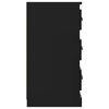 vidaXL Szafka, czarna, 70x35,5x67,5 cm, materiał drewnopochodny