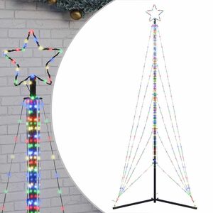 vidaXL Choinka LED 525 diod LED Kolorowa 302 cm