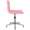 vidaXL Obrotowe krzesła stołowe, 2 szt., r&oacute;żowe, aksamitne
