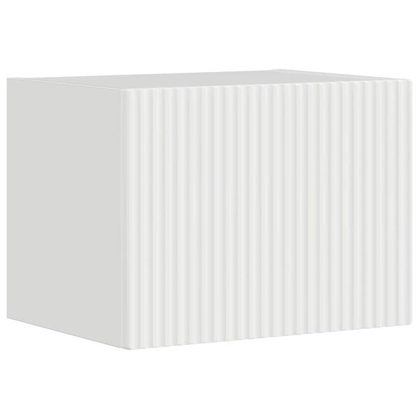 vidaXL Szafka pod telewizor Błyszcząca biel 60 x 31 x 29.5 cm