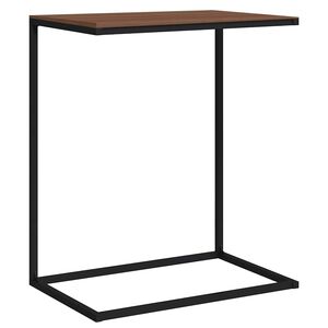 vidaXL Stolik boczny, czarny, 55x35x66 cm, materiał drewnopochodny