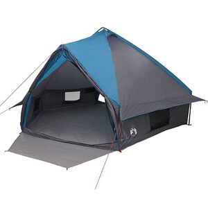 vidaXL Namiot Teepee dla 10 os&oacute;b 10-osobowy Niebieski i szary