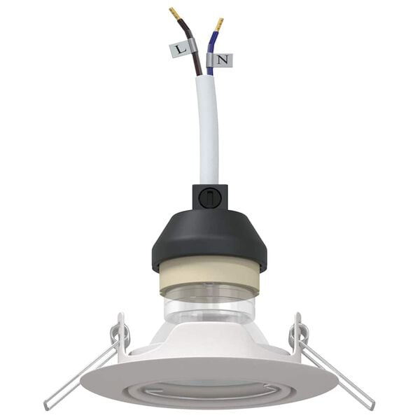 vidaXL Spotlighty Z reflektorami 6 pcs Biały 9 x 9 cm Metal