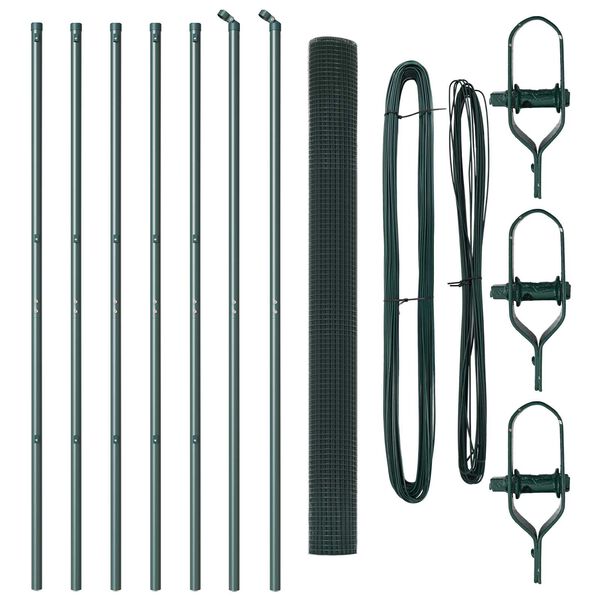 vidaXL Słupek ogrodzeniowy. Zielony