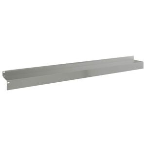 vidaXL Krawężnik do trawnika 30 szt. 100 x 10 x 8 cm Stal srebrny
