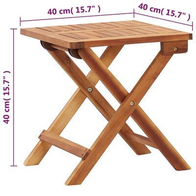vidaXL Leżak ze stolikiem, polirattan i lite drewno akacjowe