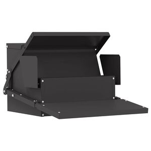 vidaXL Karmnik na pedały dla kur Czarny 50 x 40 x 29 cm 2 kg