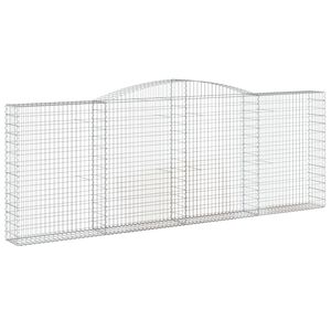 vidaXL Łukowaty kosz gabionowy 400x30x140/160 cm, galwanizowane żelazo