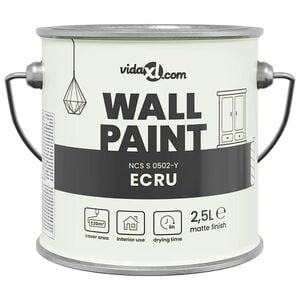 vidaXL Farba do ścian Brązowy 2,5 L Wydruk na ścianie