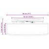 vidaXL Lampa Sufitowa Ciemnoszary 38 x 38 x 13,5 cm tkanina