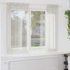 vidaXL Firany Voile z zasłonami 2 pcs Kremowy 175 x 140 cm Poliester