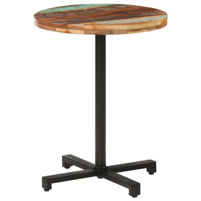 vidaXL Okrągły stolik bistro, 60x75 cm cm, lite drewno z odzysku