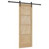 vidaXL Drzwi przesuwne 73,5 x 211 cm Lite drewno sosnowe