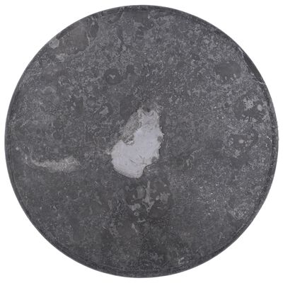 vidaXL Blat do stołu, szary, Ø60 x 2,5 cm, marmur