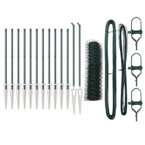 vidaXL Słupek ogrodzeniowy. Zielony 25 x 0,6 m (siatka 36 mm)