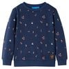 vidaXL Bluza dziecięca, granatowy melanż, 104