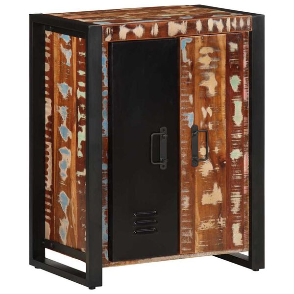 vidaXL Szafka, kolorowa, 55x35x70 cm, lite drewno z odzysku