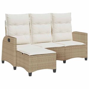 vidaXL Rozkładana Sofa Ogrodowa z Poduszkami w Kształcie Litery L