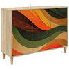 vidaXL Bufet BONN Sonoma 102 x 33 x 75 cm Drewno inżynieryjne