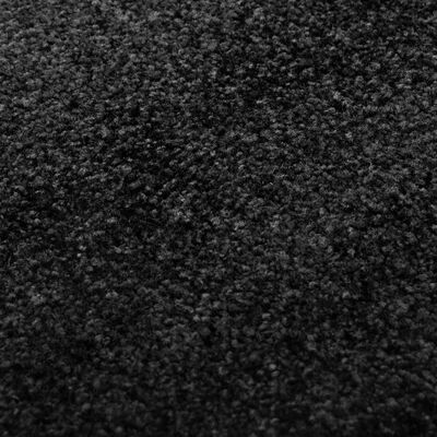 vidaXL Wycieraczka z możliwością prania, czarna, 40 x 60 cm
