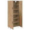 vidaXL Highboard 2 pcs Dąb rzemieślniczy Drewno inżynieryjne i szkło