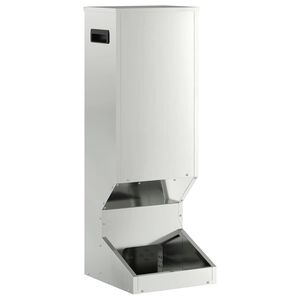 vidaXL Karmnik dla jeleni Srebrny 28 x 30 x 80 cm Stal Galwanizowana