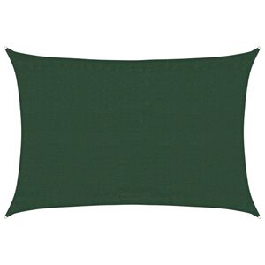 vidaXL Żagiel przeciwsłoneczny, 160 g/m&sup2;, ciemnozielony, 3,5x5 m, HDPE